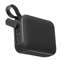 USAMS φορητό ηχείο YX015, 5W, Bluetooth, 1200mAh, μαύρο