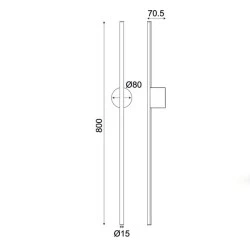 Κρεμαστό LED φωτιστικό AVENUE 18W θερμό φως 3000k 920lm dimmable αφής λευκό μεταλλικό IP20