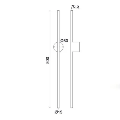 Κρεμαστό LED φωτιστικό AVENUE 18W θερμό φως 3000k 920lm dimmable αφής λευκό μεταλλικό IP20
