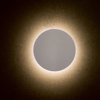 Επίτοιχο φωτιστικό led 10W ξύλινο στρόγγυλο 3000K θερμό φως σε λευκό χρώμα 800Lm Επίτοιχο φωτιστικό led 10W ξύλινο στρόγγυλο 3000K θερμό φως σε λευκό χρώμα 800Lm