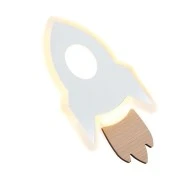 Επίτοιχο LED φωτιστικό NASA 5.5W θερμό φως 3000k 385lm λευκό MDF 24x13x3.8cm