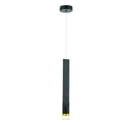 Φωτιστικό οροφής κρεμαστό LED ESTRELA 5W θερμό φως 3000k 300lm μαύρο μεταλλικό D6xh228cm IP20