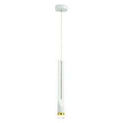 Κρεμαστό φωτιστικό ESTRELA LED 5W θερμό φως 3000k 300lm λευκό μεταλλικό D6xh228cm IP20
