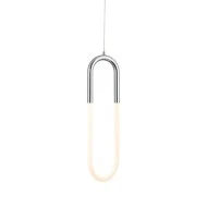 LED κρεμαστό φωτιστικό VENUS 8W θερμό φως 3000k 560lm χρώμιο μεταλλικό 15x2,3xh230cm IP20