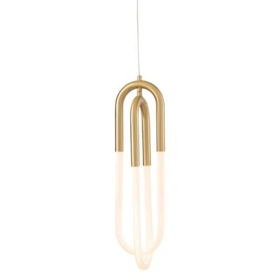 Κρεμαστό φωτιστικό LED VENUS 16W θερμό φως 3000k 1120lm ορείχαλκο μεταλλικό 15x15xh230cm IP20