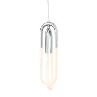 Κρεμαστό φωτιστικό LED VENUS 16W θερμό φως 3000k 1120lm χρώμιο μεταλλικό 15x15xh230cm IP20