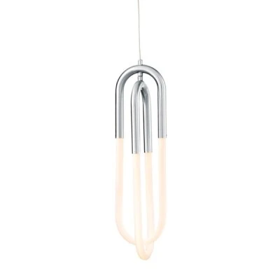 Κρεμαστό φωτιστικό LED VENUS 16W θερμό φως 3000k 1120lm χρώμιο μεταλλικό 15x15xh230cm IP20
