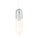 Κρεμαστό φωτιστικό LED VENUS 16W θερμό φως 3000k 1120lm χρώμιο μεταλλικό 15x15xh230cm IP20