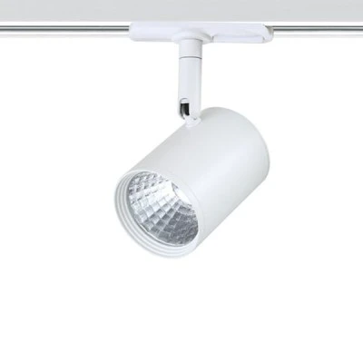 Φωτιστικό led ράγας 2 καλωδίων λευκός 7W 230V 3000k θερμό λευκό φως 500lm δέσμης 24°