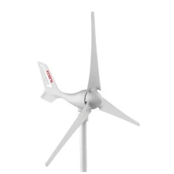Ανεμογεννήτρια mini οριζόντιου άξονα 300Wp 12VDC με controller και ενσωματωμένο ρυθμιστή σε λευκό χρώμα