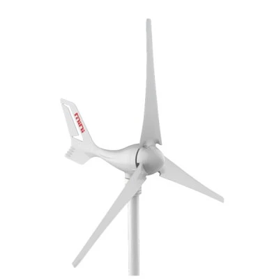 Ανεμογεννήτρια mini οριζόντιου άξονα 300Wp 12VDC με controller και ενσωματωμένο ρυθμιστή σε λευκό χρώμα