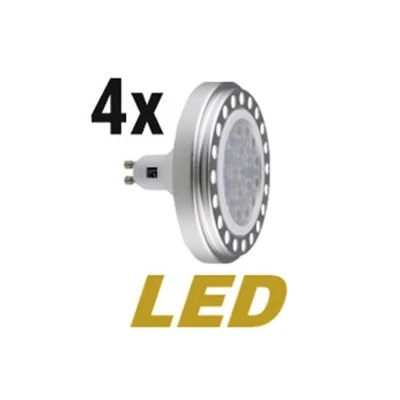 Φωτιστικό οροφής ασημί τετράγωνο GU10 LED 4x15W πλήρες με μετασχηματιστές και λάμπες  διαστάσεις Μ: 40,3xΠ:35xY:28cm
