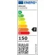 LED φωτιστικό δρόμου SMD 150W ψυχρό λευκό 5500K 15000lm IP65 με αντικεραυνική προστασία IK08 & σπαστό βραχίονα Φ60mm δέσμη 140°x85° 100-265VAC 627×234×98mm