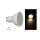 Λάμπα led SMD GU10 5W 230V δέσμης 105° θερμό φως 3000K ντιμαριζόμενη γυάλινη με κάλυμμα