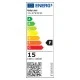 Λάμπα LED αχλάδι 15W Ε27 12/24V AC/DC ενδιάμεσο φως 4000Κ σώμα αλουμινίου λευκό 60x118mm
