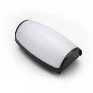 Απλίκα led πολυκαρμπονική 12W με δυνατότητα επιλογής φωτός CCT σε χρώμα γραφίτη IP65 