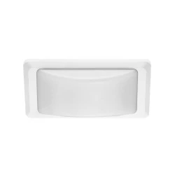Led απλίκα πολυκαρμπονική ορθογώνια λευκή 13W ενδιάμεσο λευκό φως 4000k εξωτερικού χώρου IP65