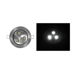 Φωτιστικό σποτ αλουμινίου χωνευτό κινητό LED 3x3W σατινέ ψυχρό φως δέσμης 45° χωρίς τροφοδοτικό Φωτιστικό σποτ αλουμινίου χωνευτό κινητό LED 3x3W σατινέ ψυχρό φως δέσμης 45° χωρίς τροφοδοτικό