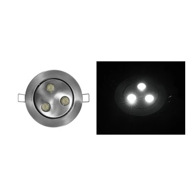 Φωτιστικό σποτ αλουμινίου χωνευτό κινητό LED 3x3W σατινέ ψυχρό φως δέσμης 45° χωρίς τροφοδοτικό Φωτιστικό σποτ αλουμινίου χωνευτό κινητό LED 3x3W σατινέ ψυχρό φως δέσμης 45° χωρίς τροφοδοτικό