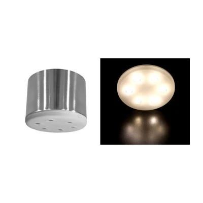 Σποτ εξωτερικό σατινέ Led ισχύος 6x3W με τροφοδοτικό δέσμη 90° θερμό φως με γυαλί οπαλίνα Σποτ εξωτερικό σατινέ Led ισχύος 6x3W με τροφοδοτικό δέσμη 90° θερμό φως με γυαλί οπαλίνα