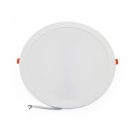 Φωτιστικό Led ψευδοροφής στρογγυλό 24W 230V ενδιάμεσο φως 4000K 2400lm δέσμης 120° λευκό χρώμα