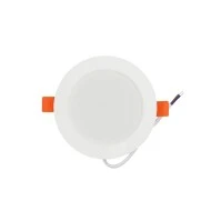 Φωτιστικό LED ψευδοροφής στρογγυλό 6W 230V PC 480lm πλήρες ενδιάμεσο φως 4000K λευκό χρώμα