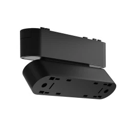 Βάση μίνι φωτιστικού ράγας 6W 40VDC αναδιπλούμενη μαύρο χρώμα