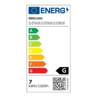 Φωτιστικό LED μίνι ράγας σε σωλήνα με ρυθμιζόμενη ανάρτηση 7W 40VDC θερμό φως 3000Κ στενής δέσμης 36° ντιμαριζόμενο μαύρο χρώμα