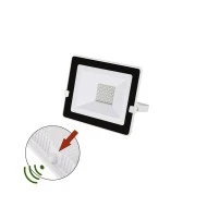Προβολέας LED slim SMD λευκός 30W 230V ενδιάμεσο φως 4000K 2800lm με φωτοκύτταρο ημέρας-νύχτας 