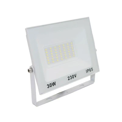 Προβολέας LED SMD 30W 230V ψυχρό φως 6200K 2700lm IP65  λευκό χρώμα 