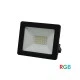 Προβολέας led smd eco 10W RGB 24VDC 4 καλώδια με ανθρακί σώμα στεγανός IP65 απαραίτητο RGB controller