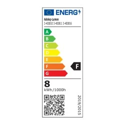 Φωτιστικό LED μπάνιου αλουμινίου και PC 40cm 8W 720lm IP44 ενδιάμεσο φως 4000K μαύρο 