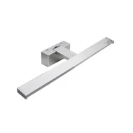 Φωτιστικό Led λουτρού αλουμινίου 12W 60cm ενδιάμεσο φως 4000K στεγανό IP44 χρώμα χρωμίου 