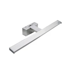 Φωτιστικό Led λουτρού αλουμινίου 12W 60cm ενδιάμεσο φως 4000K στεγανό IP44 χρώμα χρωμίου 