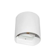Led απλίκα επίτοιχη λευκή κυλινδρική Up-Down 6W 3000k θερμό φως 650lm δέσμης 95° στεγανή IP54