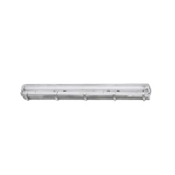 Φωτιστικό πολυκαρμπονικό για LED T8 230V 1x150cm τροφοδοσίας 2 άκρων στεγανό IP65 με λευκό μεταλλικό καθρέφτη 