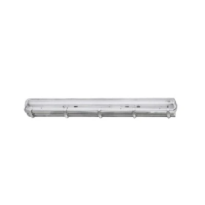 Φωτιστικό πολυκαρμπονικό για LED T8 230V 1x150cm τροφοδοσίας 2 άκρων στεγανό IP65 με λευκό μεταλλικό καθρέφτη Φωτιστικό πολυκαρμπονικό για LED T8 230V 1x150cm τροφοδοσίας 2 άκρων στεγανό IP65 με λευκό μεταλλικό καθρέφτη