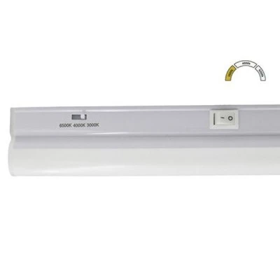 Φωτιστικό πάγκου κουζίνας LED T5 90cm λευκό χρώμα με διακόπτη 15W CCT και δυνατότητα εναλλαγής χρωμάτων