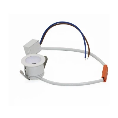Led σποτ χωνευτό αλουμινίου COB 3W 230V Φ38mm δέσμη φωτός 50° ενδιάμεσο φως 4000K λευκό