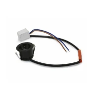 Led σποτ χωνευτό αλουμινίου COB 3W 230V Φ38mm δέσμη φωτός 50° ενδιάμεσο φως 4000K μαύρο 