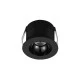 Led σποτ χωνευτό αλουμινίου μαύρο COB 3W 230V Φ38mm δέσμη φωτός 25° θερμό φως 3000K