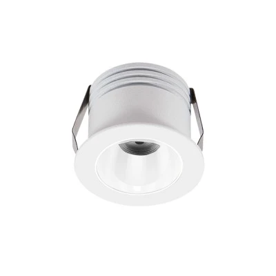Led σποτ χωνευτό αλουμινίου λευκό COB 3W 230V Φ38mm δέσμη φωτός 25° ενδιάμεσο φως 4000K