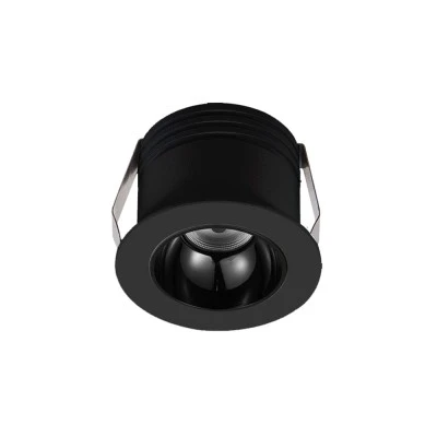 Led σποτ χωνευτό αλουμινίου COB 3W 230V μαύρο Φ38mm δέσμη φωτός 25° ενδιάμεσο φως 4000K Led σποτ χωνευτό αλουμινίου COB 3W 230V μαύρο Φ38mm δέσμη φωτός 25° ενδιάμεσο φως 4000K
