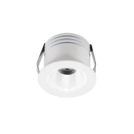 Led σποτ χωνευτό αλουμινίου COB 3W 230V Φ38mm δέσμη φωτός 50° ενδιάμεσο φως 4000K λευκό