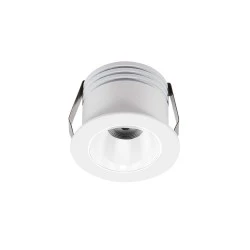Led σποτ χωνευτό αλουμινίου COB 3W 230V Φ38mm δέσμη φωτός 50° ενδιάμεσο φως 4000K λευκό