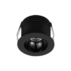 Led σποτ χωνευτό αλουμινίου COB 3W 230V Φ38mm δέσμη φωτός 50° ενδιάμεσο φως 4000K μαύρο Led σποτ χωνευτό αλουμινίου COB 3W 230V Φ38mm δέσμη φωτός 50° ενδιάμεσο φως 4000K μαύρο