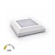 Επίτοιχο LED φωτιστικό τετράγωνο 4W CCT κατάλληλο για εξωτερικό χώρο PC 125X125mm IP65 σε λευκό χρώμα