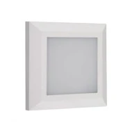 Επίτοιχο LED φωτιστικό τετράγωνο 4W CCT κατάλληλο για εξωτερικό χώρο PC 125X125mm IP65 σε λευκό χρώμα