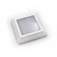 Επίτοιχο LED φωτιστικό τετράγωνο 4W CCT κατάλληλο για εξωτερικό χώρο PC 125X125mm IP65 σε λευκό χρώμα
