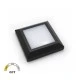 Επίτοιχο LED φωτιστικό τετράγωνο PC 125x125mm 4W με δυνατότητα επιλογής χρώματος φωτός CCT σε γραφίτη IP65 